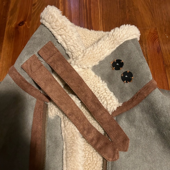 Men’s Suede & Faux Fur Coat - Picture 3 of 9